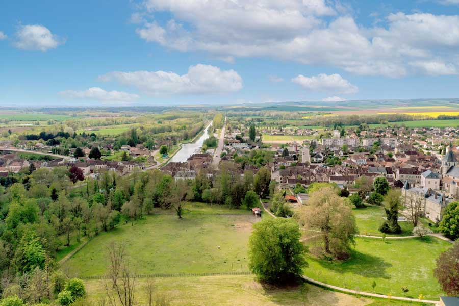 Vue aérienne du parc